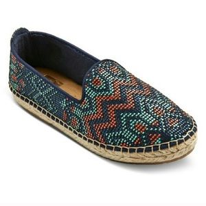 Beaded espadrilles slip on